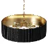 Capital Donovan Black Wood Drum Chandelier - Thumbnail 3