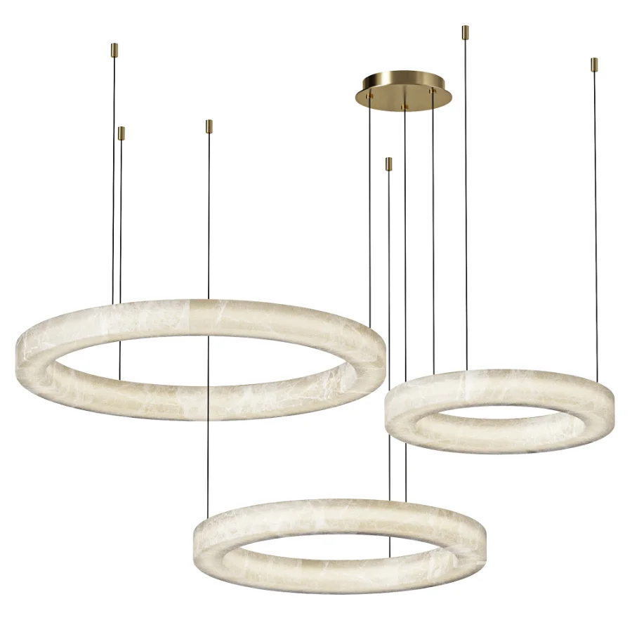 Ceenli Marika Alabaster Chandelier Image 1