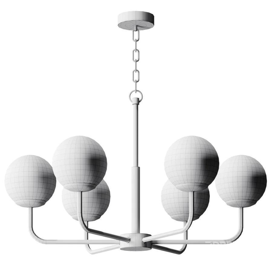 Alabaster Maytoni Erich Brass Chandelier Image 3