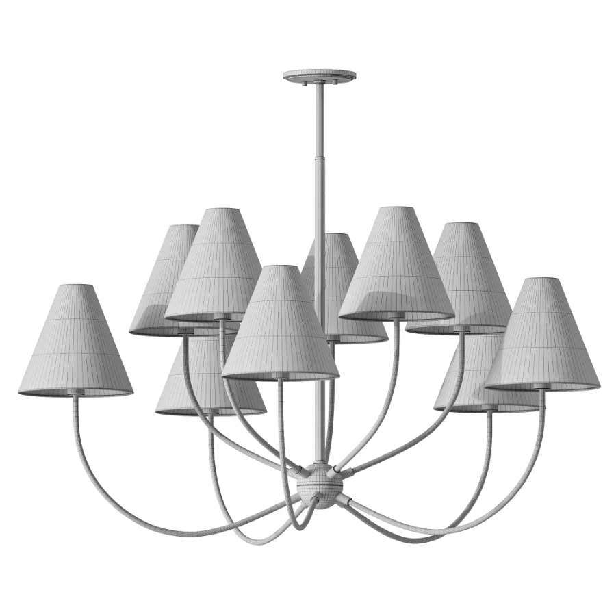 Yara 10 Light Chandelier Image 3