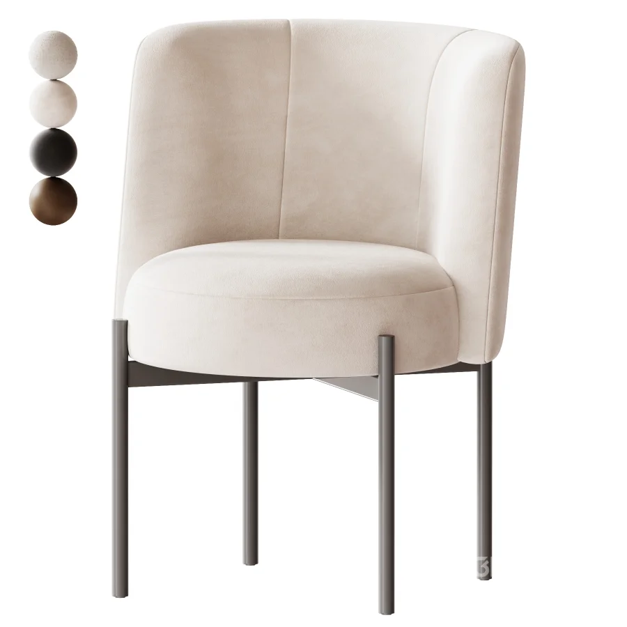 Curved Dining Chair Image 1