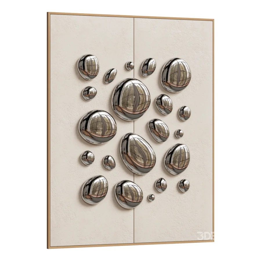 Chrome Bubble Wall Decor 21 Image 2