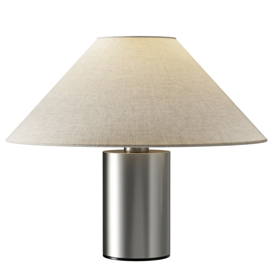 Zara Home Metal Fabric Table Lamp Image 1