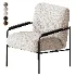Castel Velour Milk Armchair - Thumbnail 4