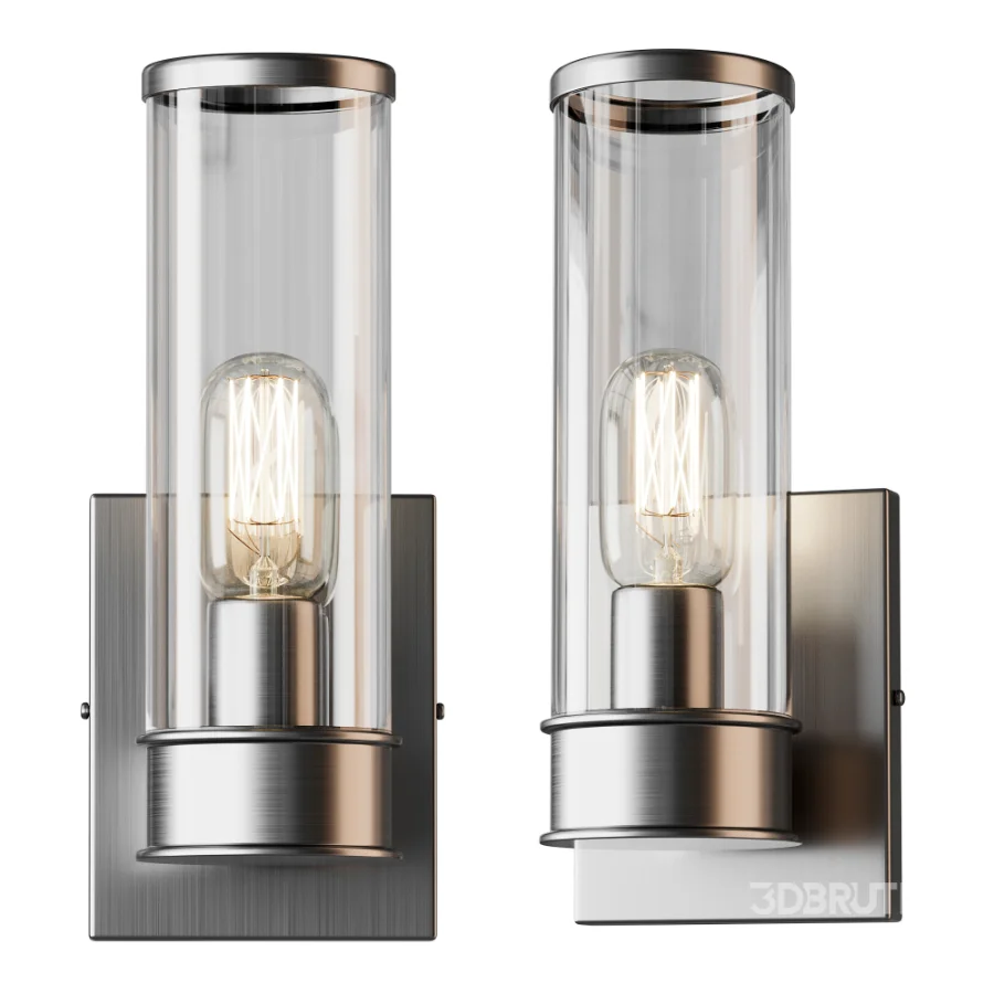 Simple Glass Cylinder Sconce 01 Image 7