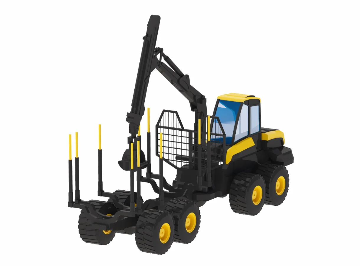 Harvester Forestry Ponsse Buffalo Simplified Image 2