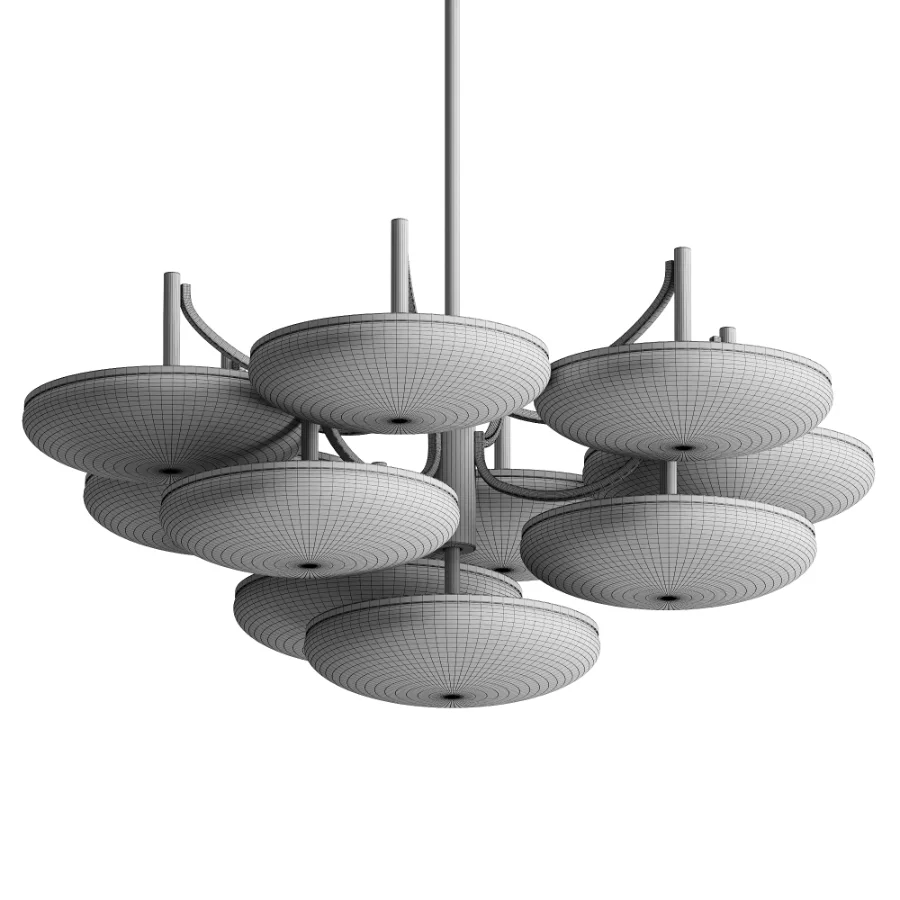 Bregman 10 Light Chandelier Image 3