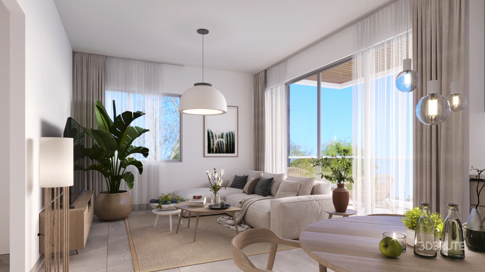 Modern Japandi living room Image 2