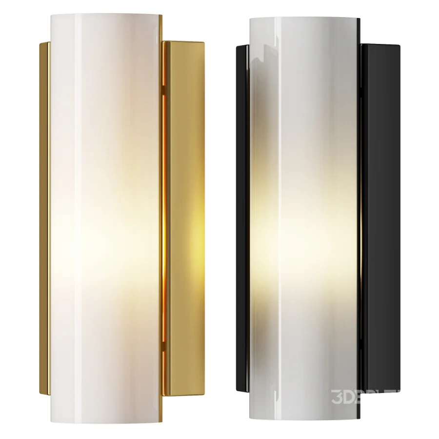 Swedish Brass Acrylic Wall Light Large Image 1