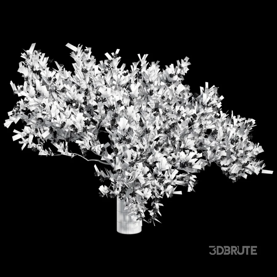 Bouquet Blooming Branch Spring Flowers in a Glass Vase Image 5