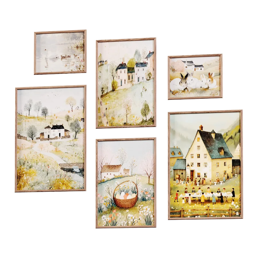 Wall Art Set of 6 Image 3