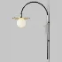 Houseof Charcoal Grey Arch Glass Wall Light - Thumbnail 1