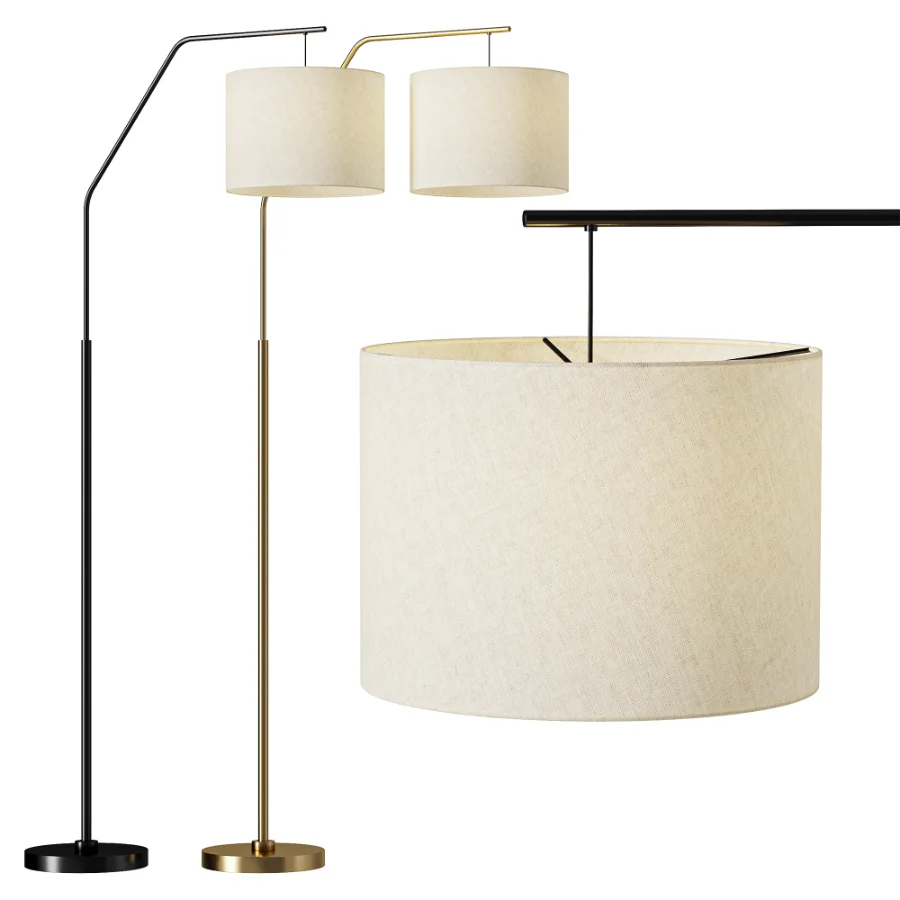 Astrid Hanging Floor Lamp Black Image 1