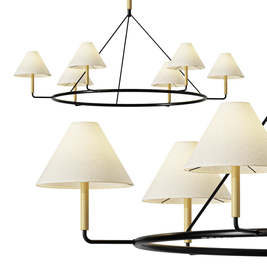 Kensington Metal Round Chandelier Image 1