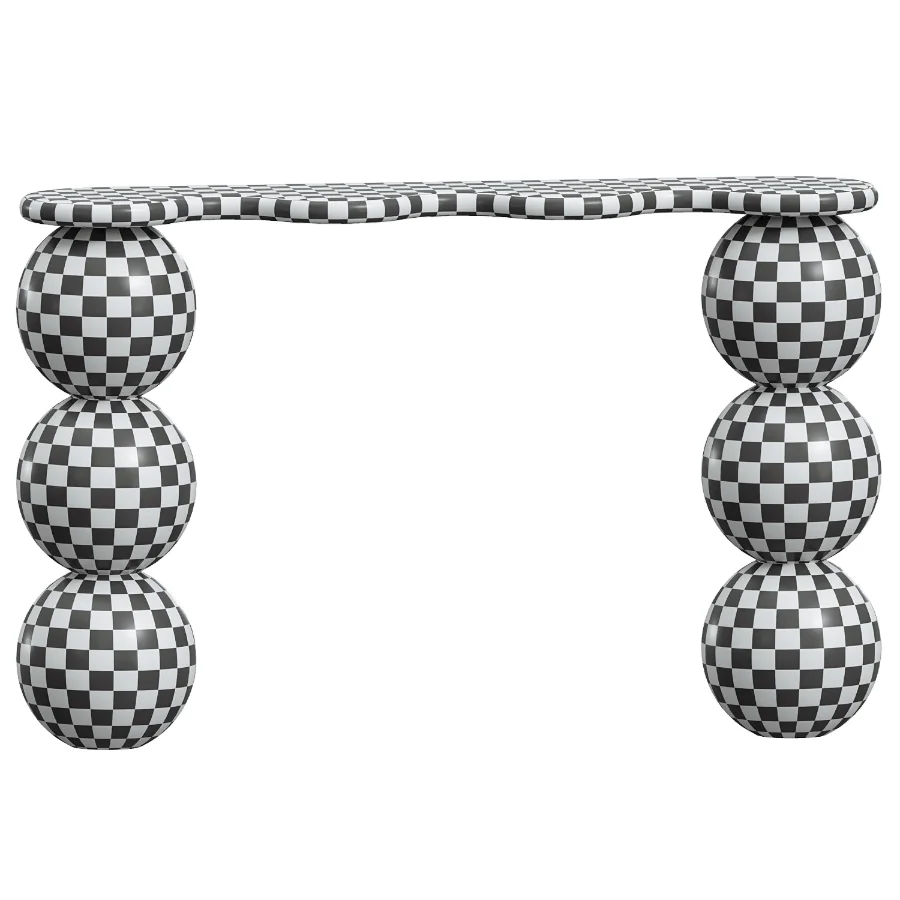 Balla Green Marble Hallway Table Image 3