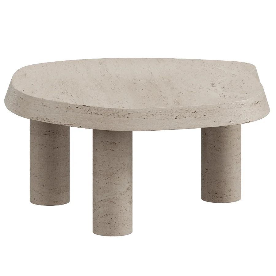 Travertine Nesting Coffee Table Set Image 5
