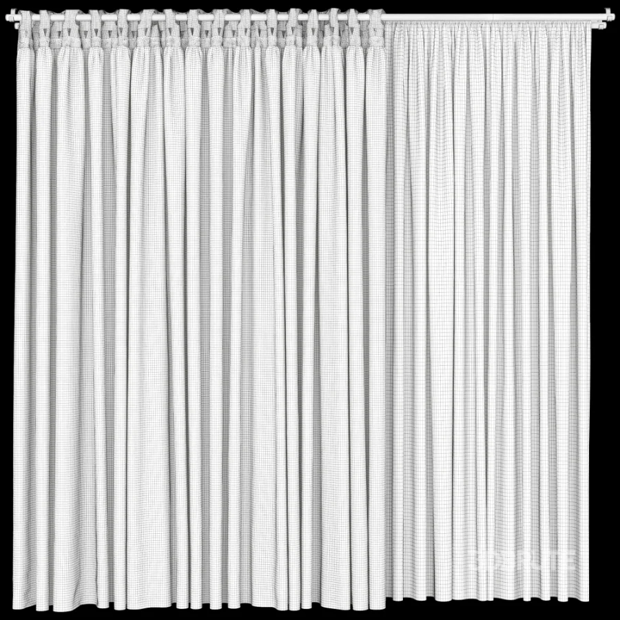 Silk and Cotton Curtain Set 117 Image 4