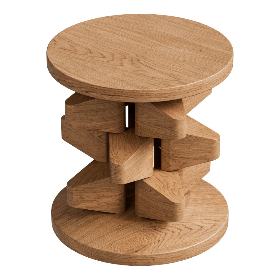 Kari Side Table Teak d40 Image 3