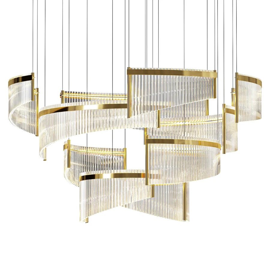 Il Paralume Marina Contemporary Murano Glass Chandelier Image 1