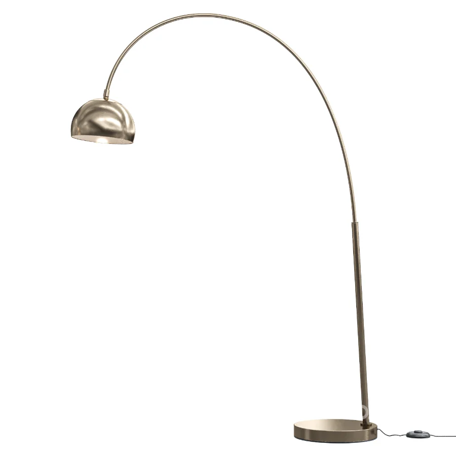 Overarching Metal Shade Floor Lamp Image 1