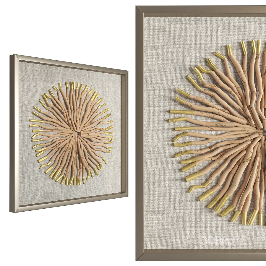 Uttermost Leone Shadow Box Wall Art Image 5