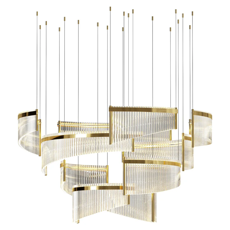 Il Paralume Marina Contemporary Murano Glass Chandelier Image 2