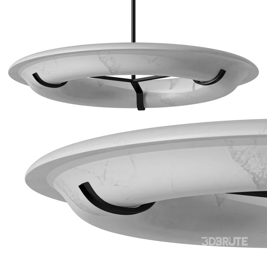 Carve Alabaster Pendant Light Image 3