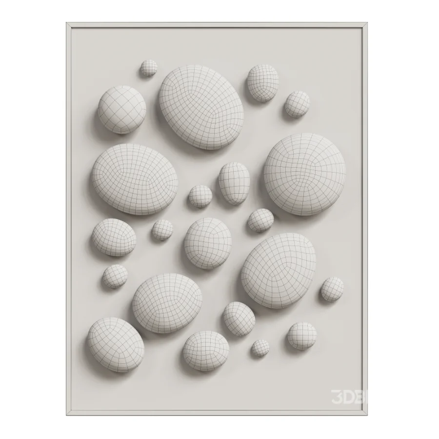 Chrome Bubble Wall Decor Image 4