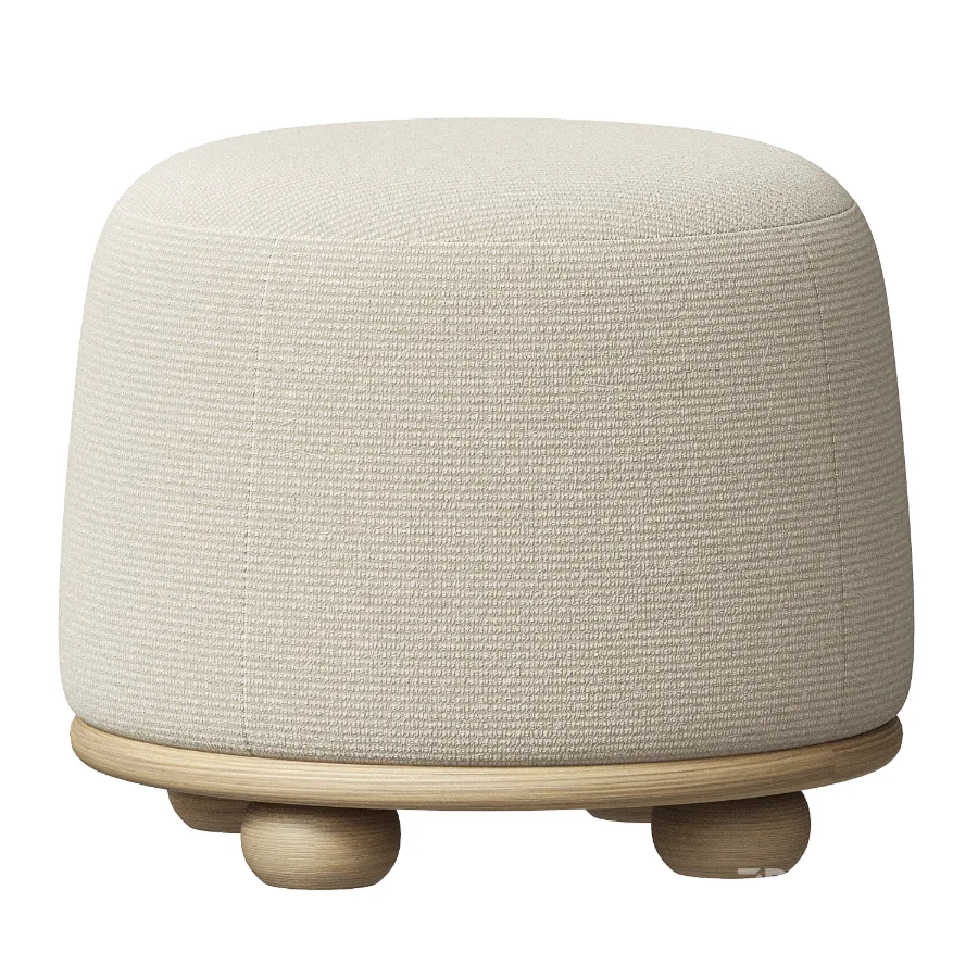 Rajah Round Ottoman Image 2