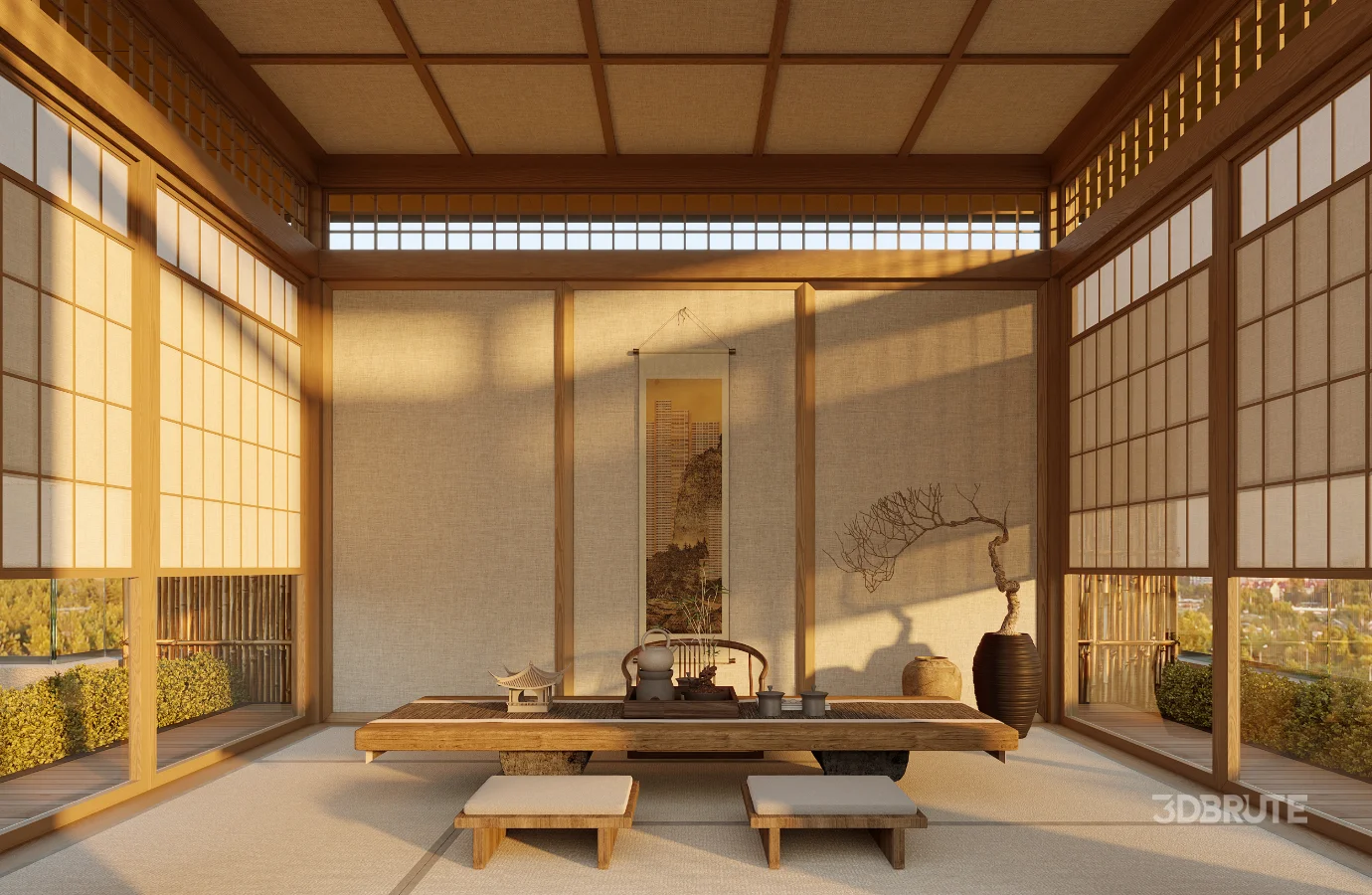 Japanese courtyard Image 5