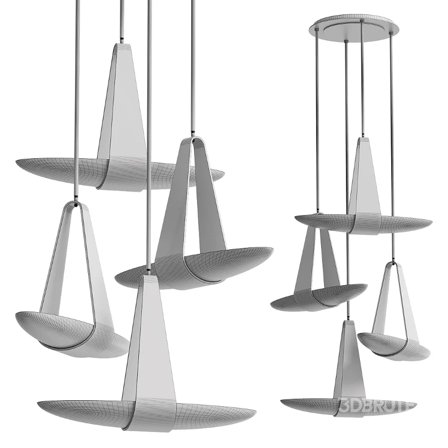 Sophia Chandelier by Hilliard 4 shapes Image 5