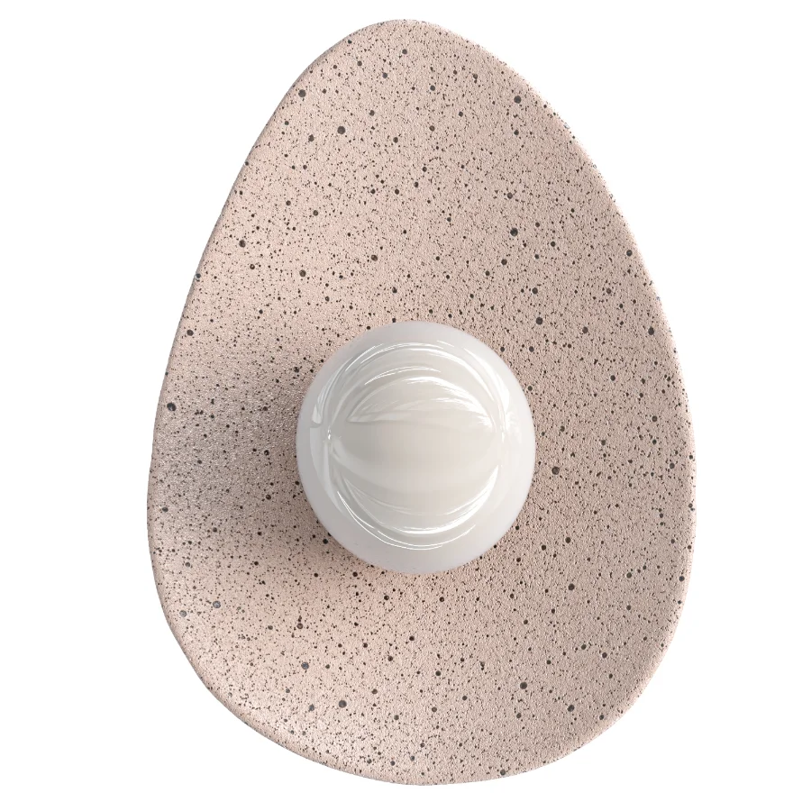 Handmade Speckled Ceramic Wall Sconce Image 2