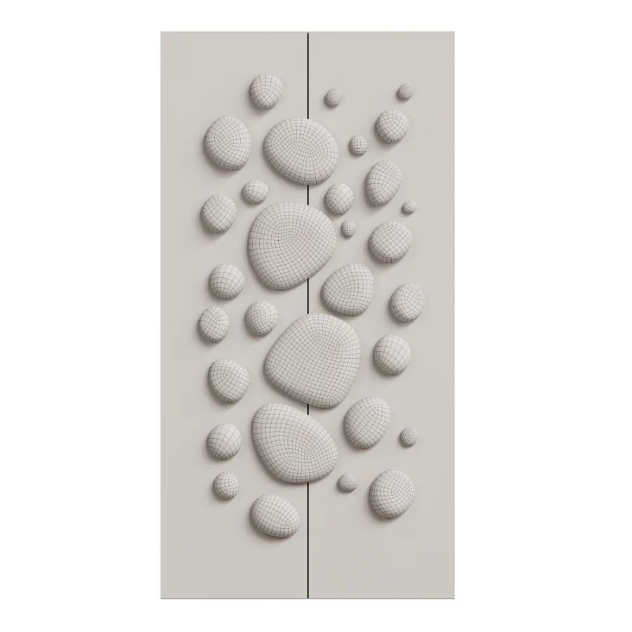 Chrome Bubble Wall Decor 11 Image 4