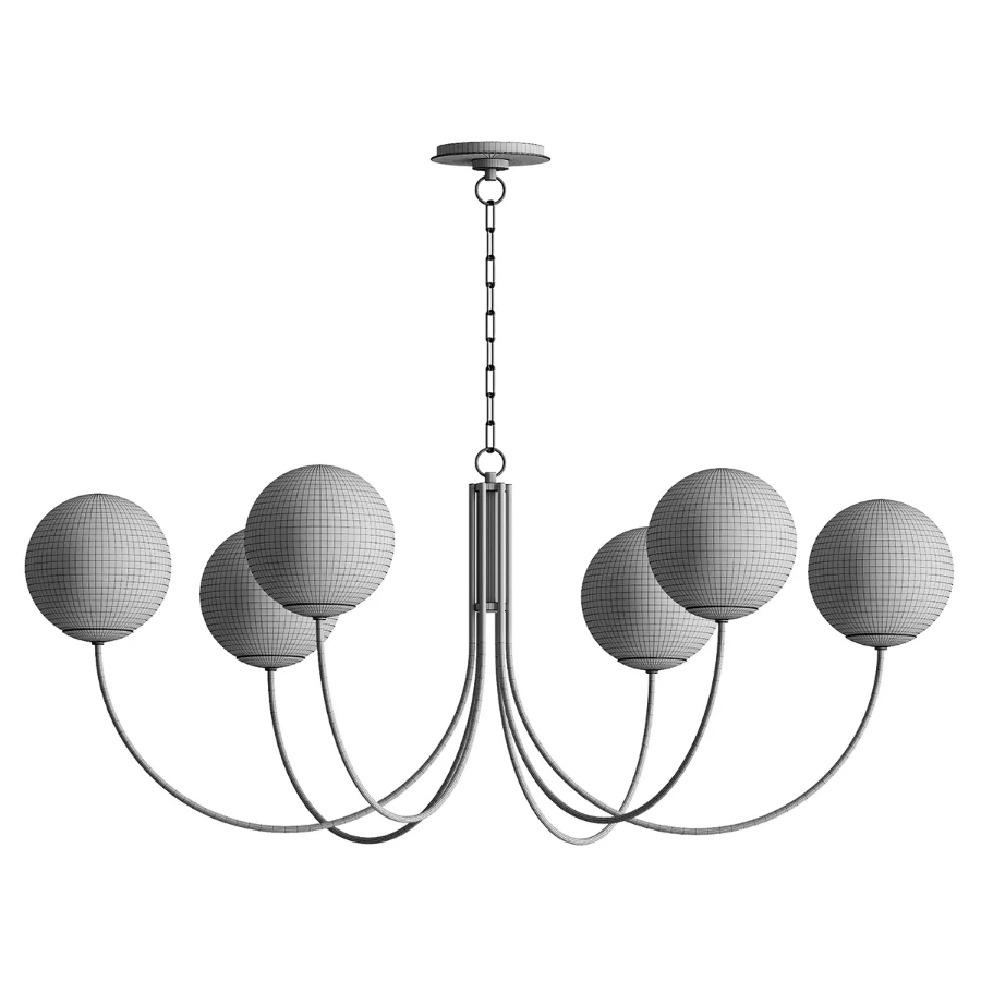 Kate Spade Noemie Linen Chandelier Image 3