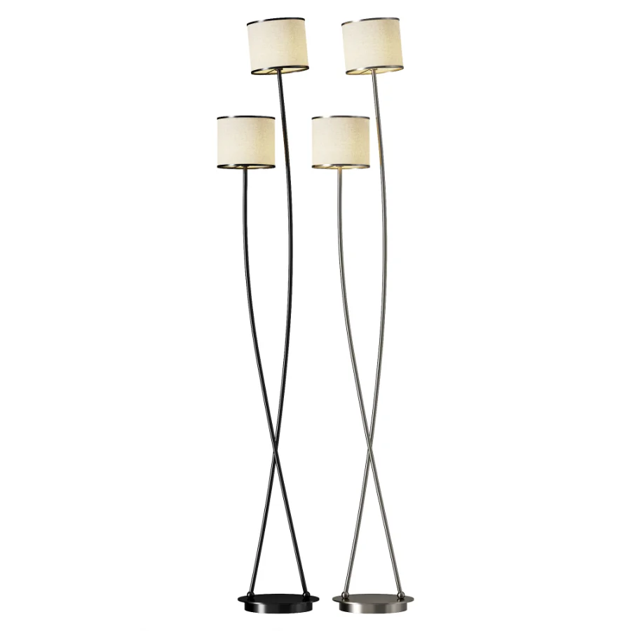 Lucande Juljana 2 Floor Lamp Taupe Image 2