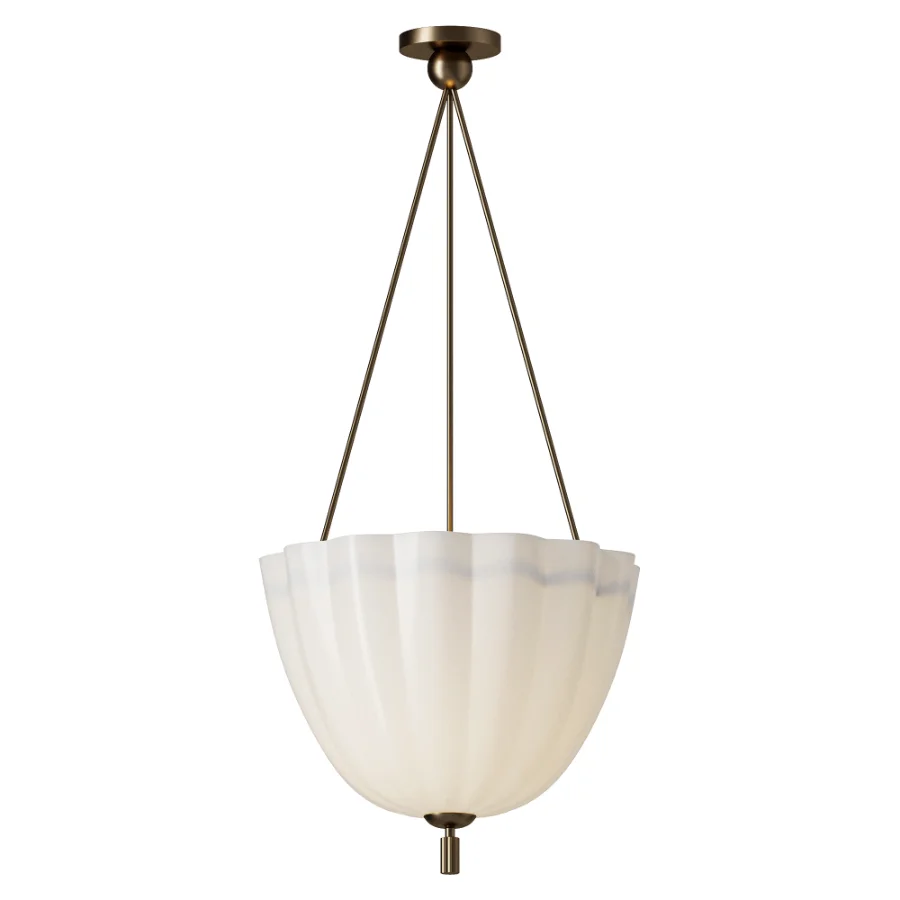Blueprint Lighting Volare Large Bronze Glass Pendant Lamp Image 1