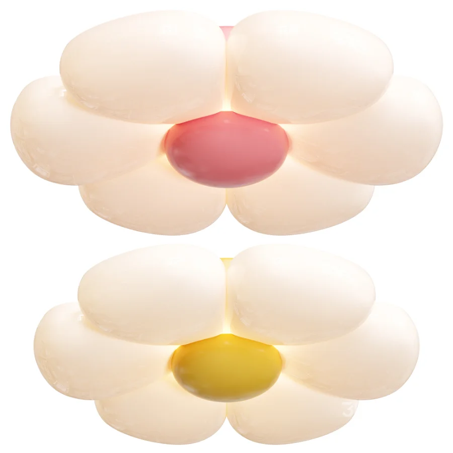 Six leaf Flower Kids Room Ceiling Lamp Image 1