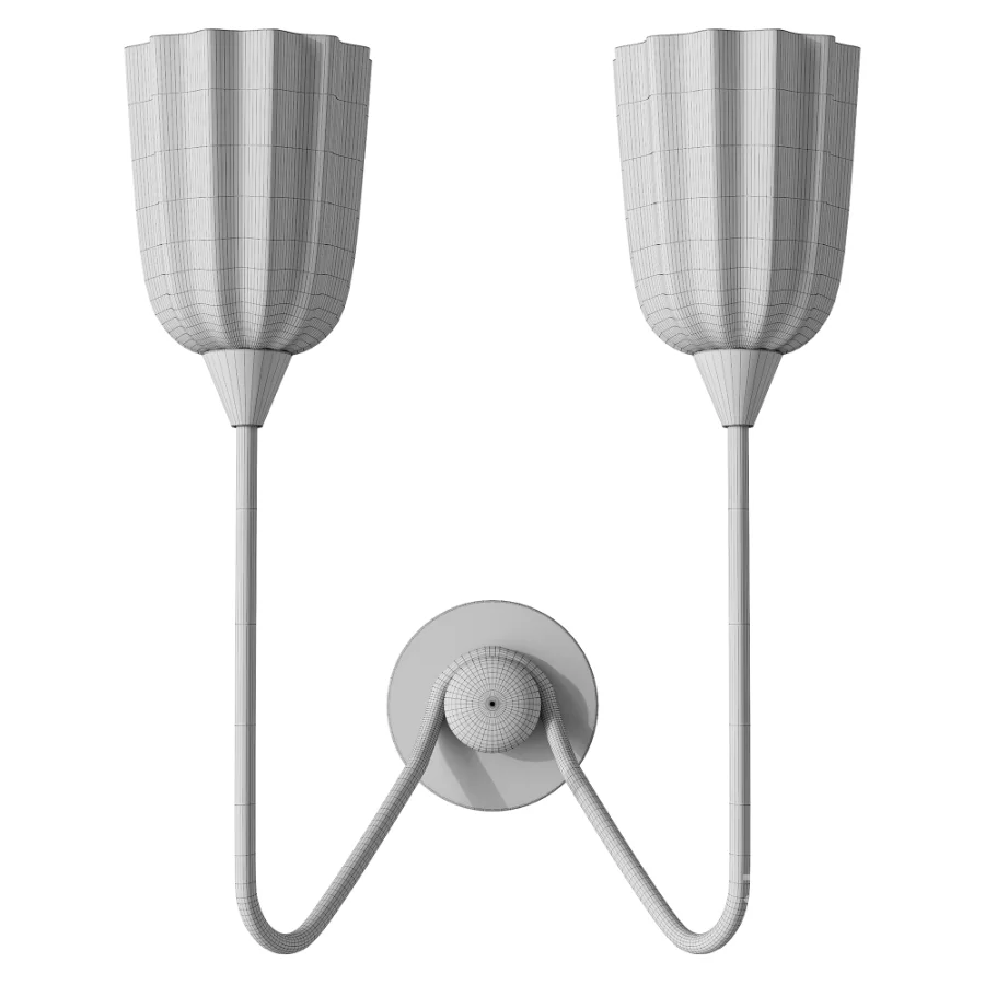 Soho Home Quaid Frosted Glass Wall Light Image 4