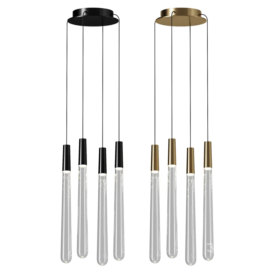 Sean Lavin Pylon Crystal LED Chandelier 4 Light Image 3