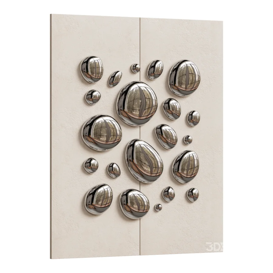 Chrome Bubble Wall Decor 21 Image 4