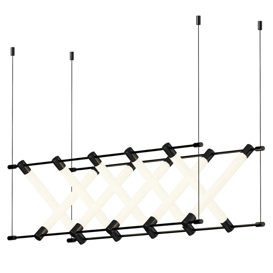 Biosag Lighting Maza Long Linear Chandelier Image 3