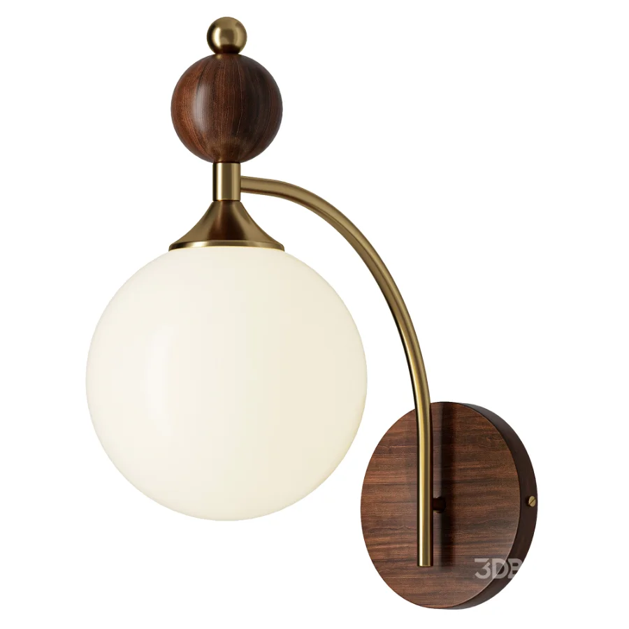 Contemporary Retro Round Glass Lampshade Image 2