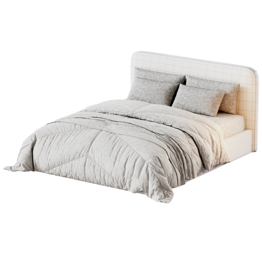Elaria Upholstered Platform Bed Image 4