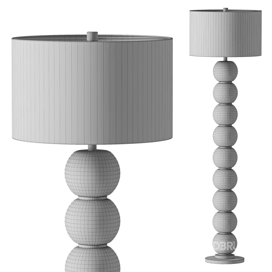 Surya Algarve Linen Floor Lamp Image 3