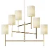 Barbara Barry Key Linen Drum Chandelier 6 Light - Thumbnail 1