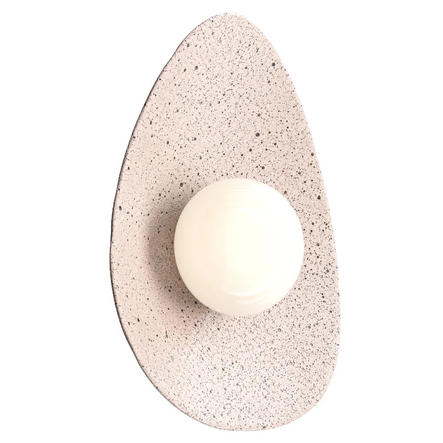 Handmade Speckled Ceramic Wall Sconce Image 1
