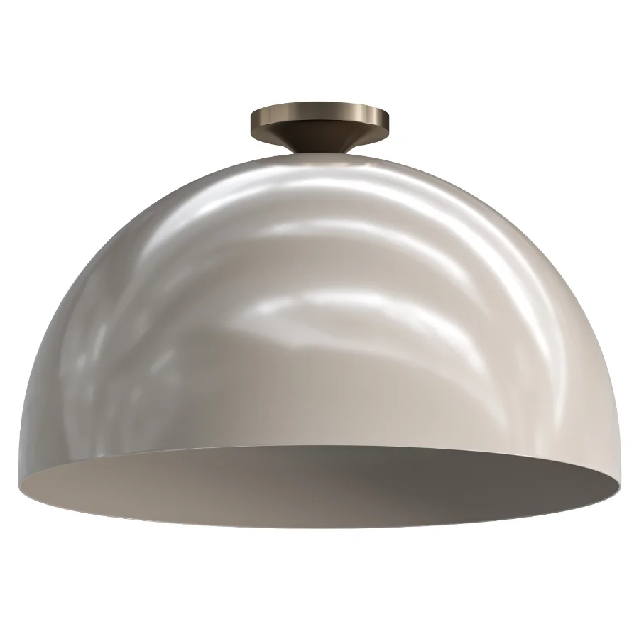 Sculptural Metal Flush Mount Image 1