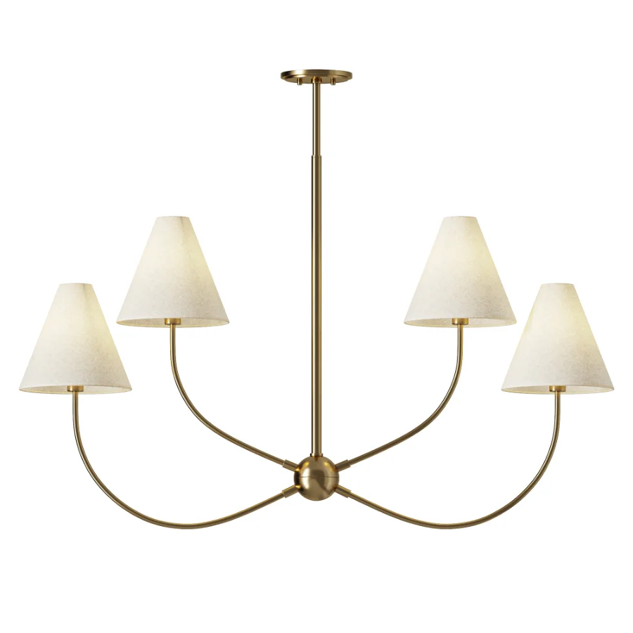 Yara 4 Light Linear Chandelier Image 1
