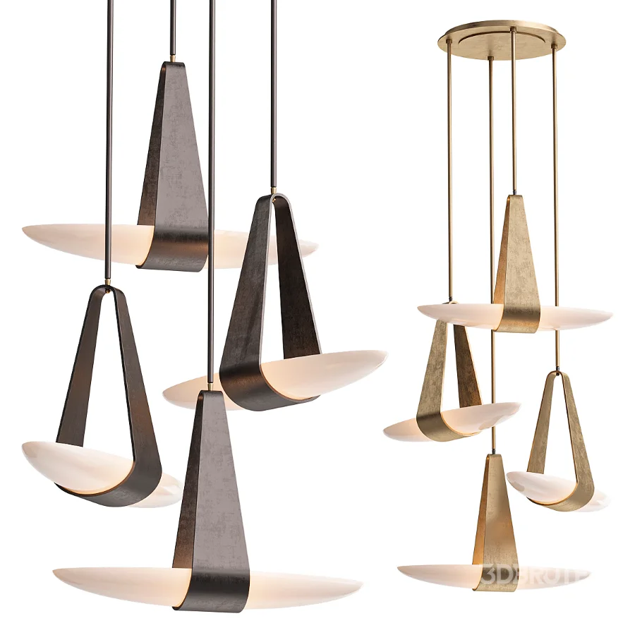 Sophia Chandelier by Hilliard 4 shapes Image 1
