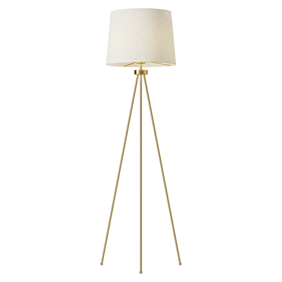 Tristan Brass Tripod Floor Lamp Image 2